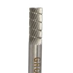 Lima Rotativa Cilíndrica Plana - 1/4'' -Toma 6mm - Rompe Viruta (Corte 3) - Carburo Tungsteno - Grobet