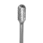 Lima Rotativa Cilíndro con Radio - 1/2'' -Toma 6mm - Doble Corte (Corte 5) - Carburo Tungsteno - Grobet