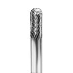 Lima Rotativa Cilíndro con Radio- 1/4'' -Toma 6mm - Rompe Viruta (Corte 3) - Carburo Tungsteno - Grobet