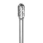 Lima Rotativa Cilíndro con Radio - 3/8'' -Toma 6mm - Doble Corte (Corte 5) - Carburo Tungsteno - Grobet
