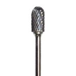 Lima Rotativa Cilíndro con Radio - 5/8'' -Toma 1/4'' - Doble Corte (Corte 5) - Carburo Tungsteno - Grobet