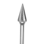 Lima Rotativa Cónica de 28° - 1/2'' -Toma 1/4'' - Estandar (Corte 2) - Carburo Tungsteno - Grobet