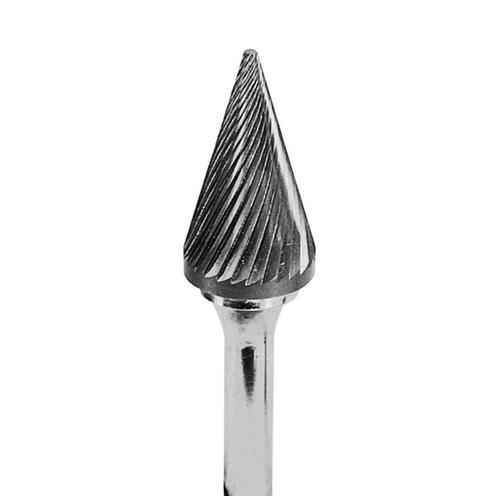 Lima Rotativa Cónica de 31° - 5/8'' -Toma 6mm - Estandar (Corte 2) - Carburo Tungsteno - Grobet - Imagen 1