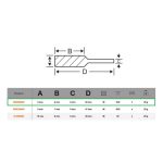 Lima Rotativa Esférica 6x6mm para metal Bahco D0606M06X