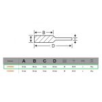 Lima Rotativa Ojival Punta Redonda 10x20mm Bahco F1020M06X