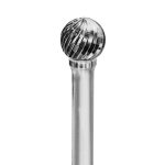Lima Rotativa Redonda - 1/2'' -Toma 6mm - Rompe Viruta (Corte 3) - Carburo Tungsteno - Grobet