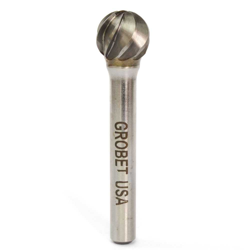 Lima Rotativa Redonda - 1/4'' -Toma 6mm - Aluminio (Corte 1) - Carburo Tungsteno - Grobet - Imagen 1