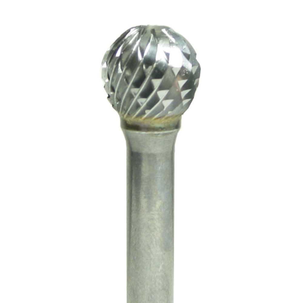 Lima Rotativa Redonda - 3/8'' -Toma 1/4'' - Doble Corte (Corte 5) - Carburo Tungsteno - Grobet - Imagen 1