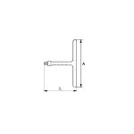 Llave Aislada Mango en "T" de 1/2" Bahco 8154-1/2V - Imagen 3