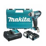 Llave de Impacto Inalámbrica 3/8" 12V + 2 Baterías 2.0Ah + Cargador DC10WC Makita TW140DWAE