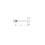 Llave de Tubo Aislada con Mango T - 21 X 200 MM Bahco 28MV-21 - Imagen 3