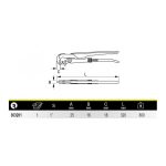 Llave de Tubo Modelo Sueco Boca Perpendicular 1" Irimo 303201