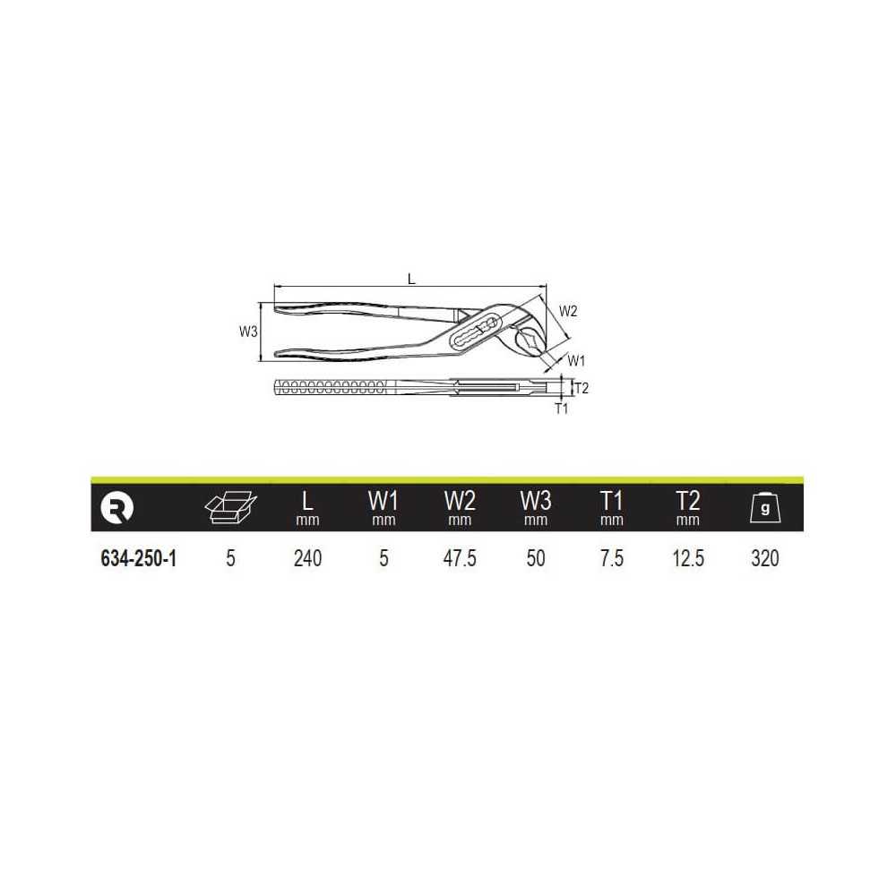 Llave de TuboPico De Loro 240mm Irimo 634-250-1 - Imagen 1