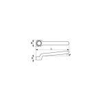 Llave Estrella Acodada Aislada de una Boca 14 MM Bahco 2MV-14 - Imagen 3