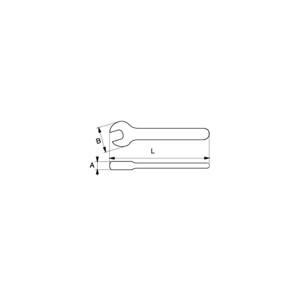 Llave Fija Aislada de una Boca 23 X 203 MM Bahco 6MV-23 - Imagen 3