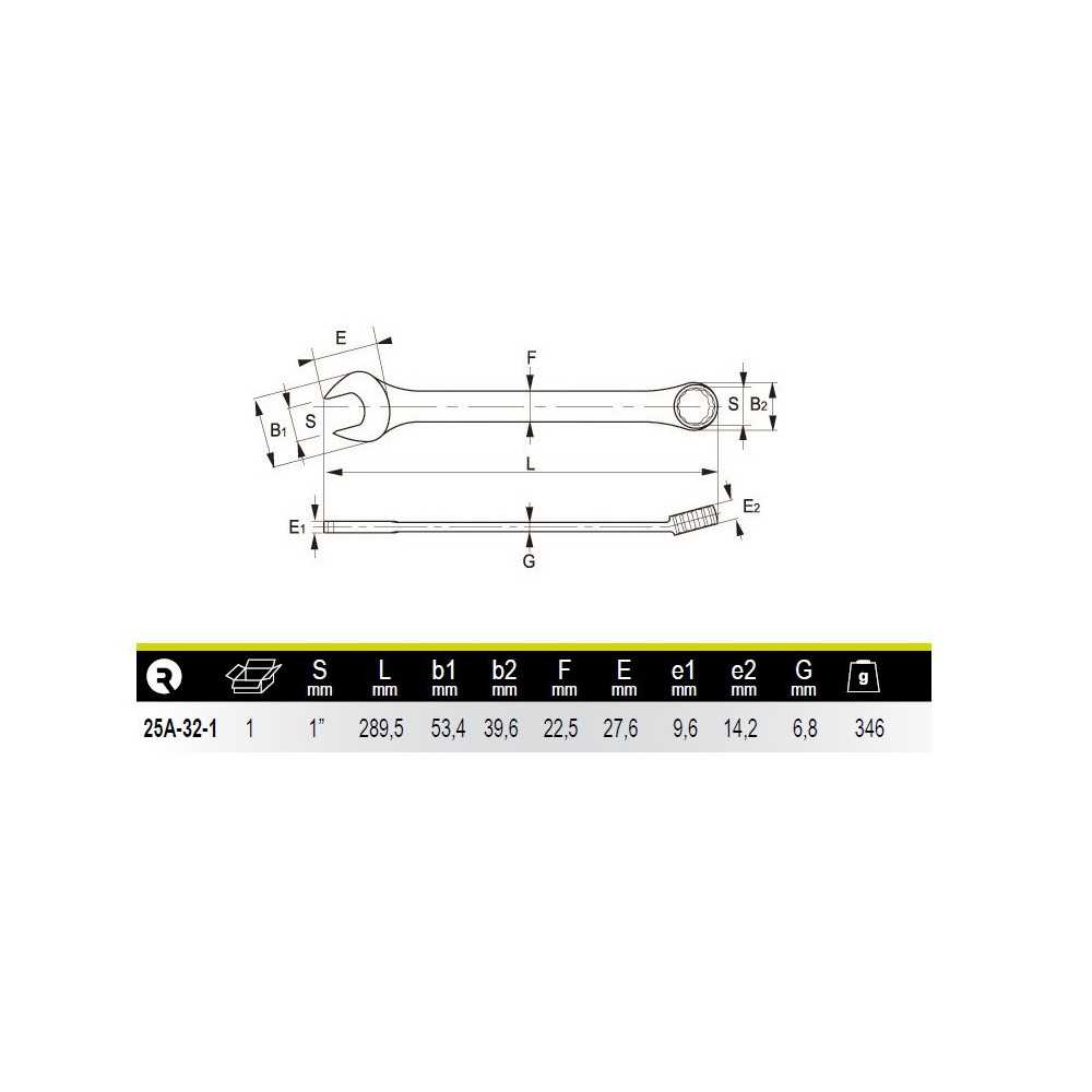 Llave Punta Corona 1" Irimo 25A-32-1 - Imagen 1