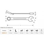 Llave Punta Corona 23 mm Anit-chispa De Aluminio Bronce Bahco NS002-23
