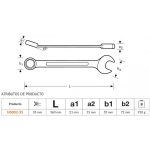 Llave Punta Corona 35 mm Anit-chispa De Aluminio Bronce Bahco NS002-35