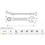 Llave Punta Corona 38 mm Anit-chispa De Aluminio Bronce Bahco NS002-38
