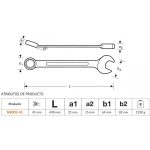 Llave Punta Corona 41 mm Anit-chispa De Aluminio Bronce Bahco NS002-41