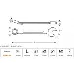 Llave Punta Corona 46 mm Anit-chispa De Aluminio Bronce Bahco NS002-46