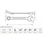 Llave Punta Corona 55 mm Anit-chispa De Aluminio Bronce Bahco NS002-55