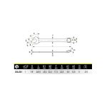 Llave Punta Corona 7/8" Irimo 25A-28-1