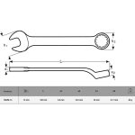 Llave Punta Corona Acodada 14 MM Bahco 1952M-14