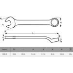Llave Punta Corona Acodada 32 MM Bahco 1952M-32