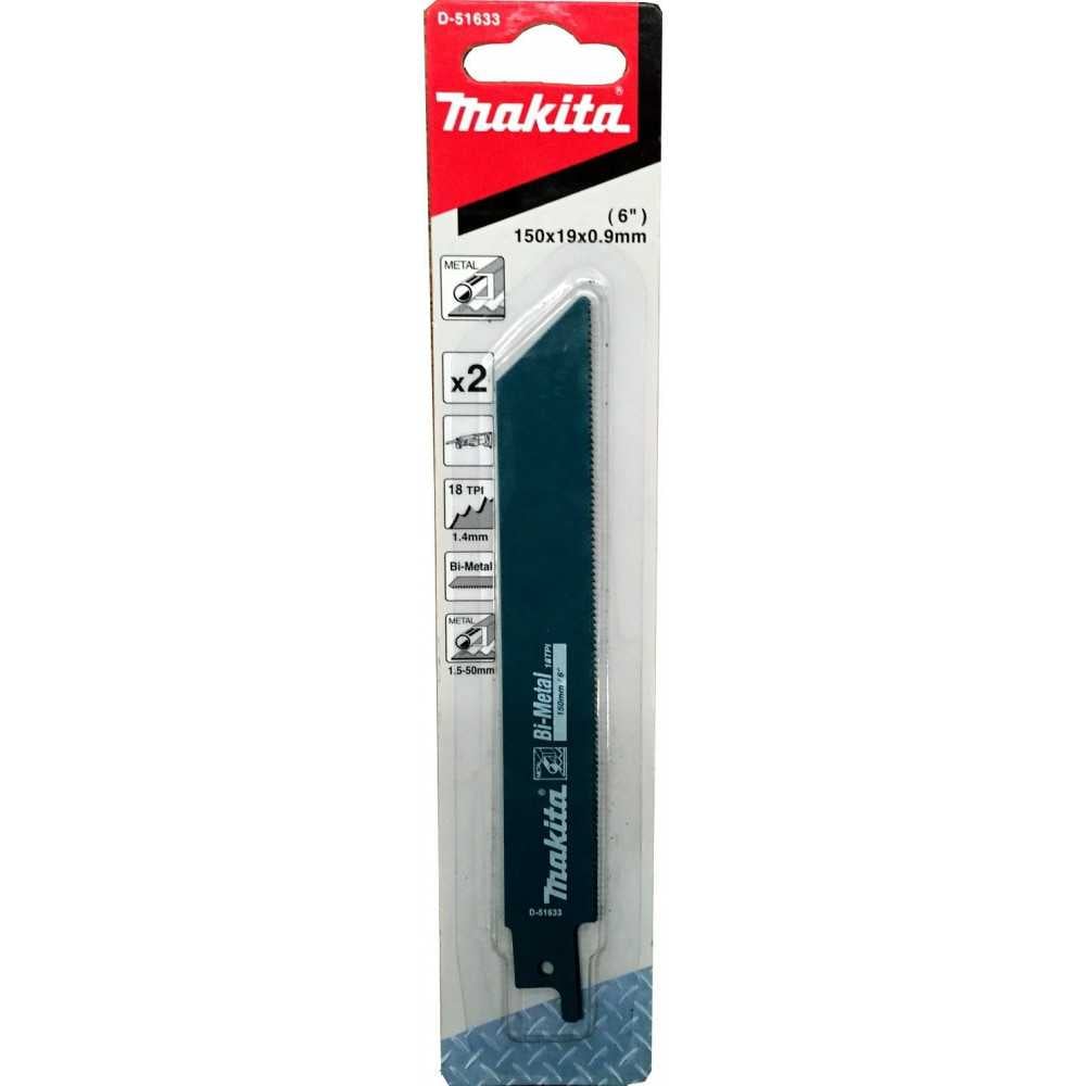 Hoja Sierra Sable (18Tx152mm) Metal Makita D-51633 - Imagen 1