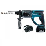 Rotomartillo SDS-PLUS 20 mm + 2 Baterías 3.0Ah+Cargador Rápido Makita DHR202RFE