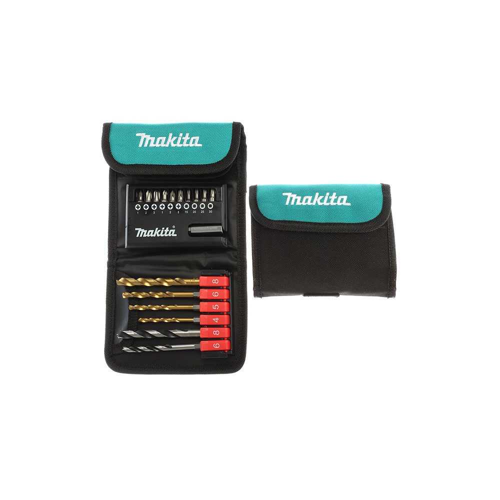 Set Brocas y Puntas 17 piezas + Bolso Makita D-31762 - Imagen 1