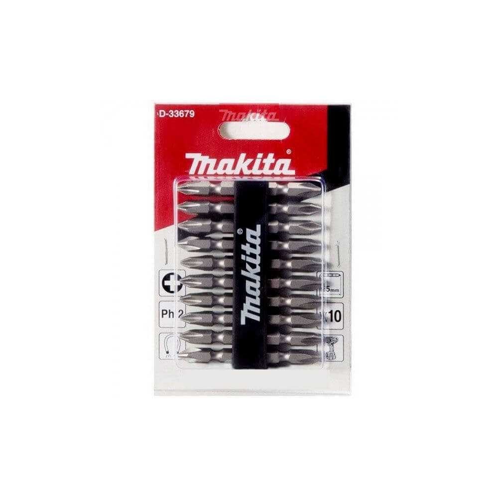 Set Puntas dobles Phillips PH2 10 piezas Makita D-35047 - Imagen 1