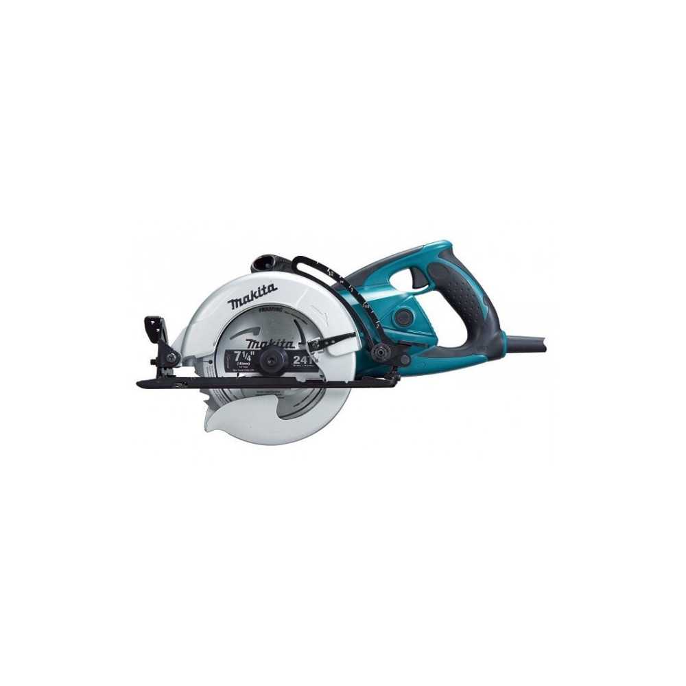 Sierra Circular de Transmision 7-1/4" (185 mm) eje 5/8" 1800 W Capacidad MaxCorte 60 mm) Makita 5477NB - Imagen 1