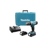 Taladro Atornillador Percutor Inalámbrico 13 mm - 2 vel variable (max Torque 42 Nm) 1,7 kg Makita DHP453SYE