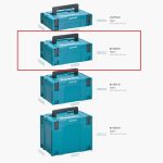 Maleta porta Herramientas Apilable MakPac tipo 2 155x395x295mm Makita 821550-0 - Imagen 5