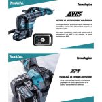 Martillo Demoledor Inalámbrico SDS-MAX 40V 9.4J Sin Batería ni Cargador Makita HM001GZ