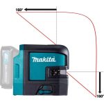 Nivel Laser Inalámbrico Rojo +Batería 2.0Ah 12v+Cargador Makita SK105DZ + 197343-0 + 197397-7 - Imagen 4