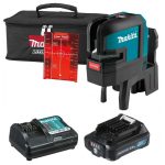 Nivel Laser Inalámbrico Rojo +Batería 2.0Ah 12v+Cargador Makita SK106DZ + 197343-0 + 197397-7 - Imagen 2