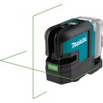 Nivel Laser Inalámbrico Verde + Batería 2.0Ah 12v +Cargador Makita SK105GDZ + 197343-0 + 197397-7