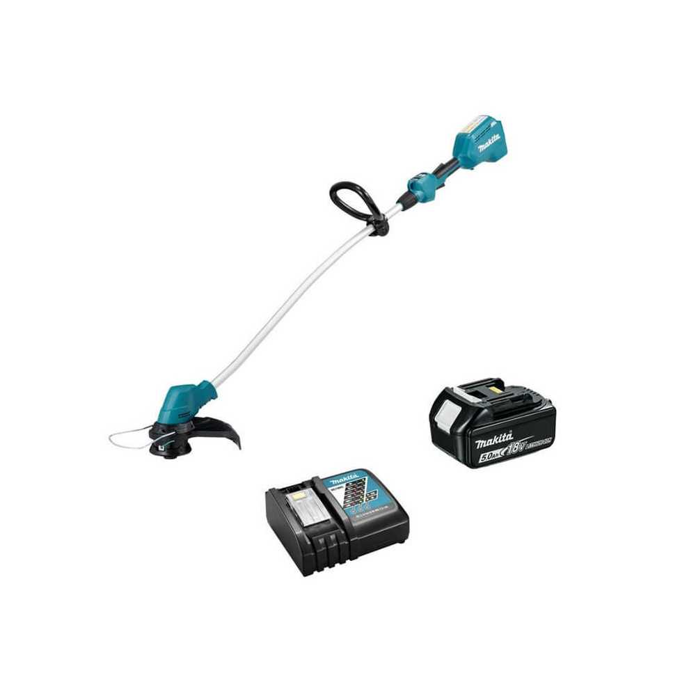 Orilladora Inalámbrica 18V + 1 batería 5Ah + Cargador rápido simple Makita DUR184LRT - Imagen 2