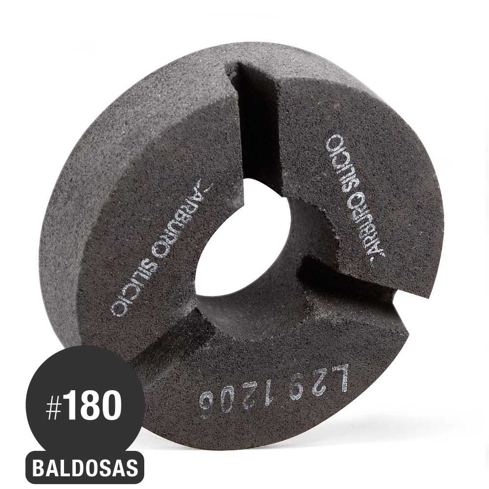 Piedra Circular Tres Segmentos - Carburo de Silicio - Baldosas - Grano 180 - 8''x2''x2'' - Isesa - Imagen 1