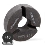 Piedra Circular Tres Segmentos - Carburo de Silicio - Baldosas - Grano 40 - 8''x2''x2'' - Isesa