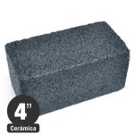 Piedra Esmeril - Para Pulir Baldosas - Grano 180 - Carburo Silicio - 4x2x2 pulgadas - Isesa