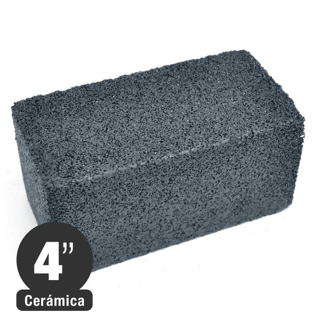 Piedra Esmeril - Para Pulir Baldosas - Grano 40 - Carburo Silicio - 4x2x2 pulgadas - Isesa - Imagen 1