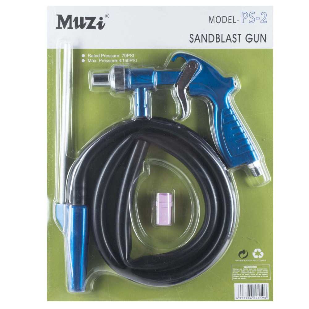 Pistola Arenadora 70 PSI PS2 Muzi MI-MUZ-46206 - Imagen 1