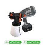 Pistola para Pintar Inalambrica 18v + batería 2.0 Ah + cargador HVR818/18C1 Gladiator MI-GLA-054210 - Imagen 3