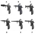 Pistola Sopletear con 6 Boquillas JAT-6905S Jonnesway MI-JON-050797