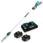 Podador de Altura Inalámbrico 18V 300mm +2 baterías 18V 5AH +Cargador Rápido Doble Makita DUA300PT2 - Imagen 2