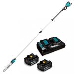 Podador de Altura Inalámbrico 18V 300mm +2 baterías 18V 5Ah +Cargador Rápido Doble Makita DUA301PT2